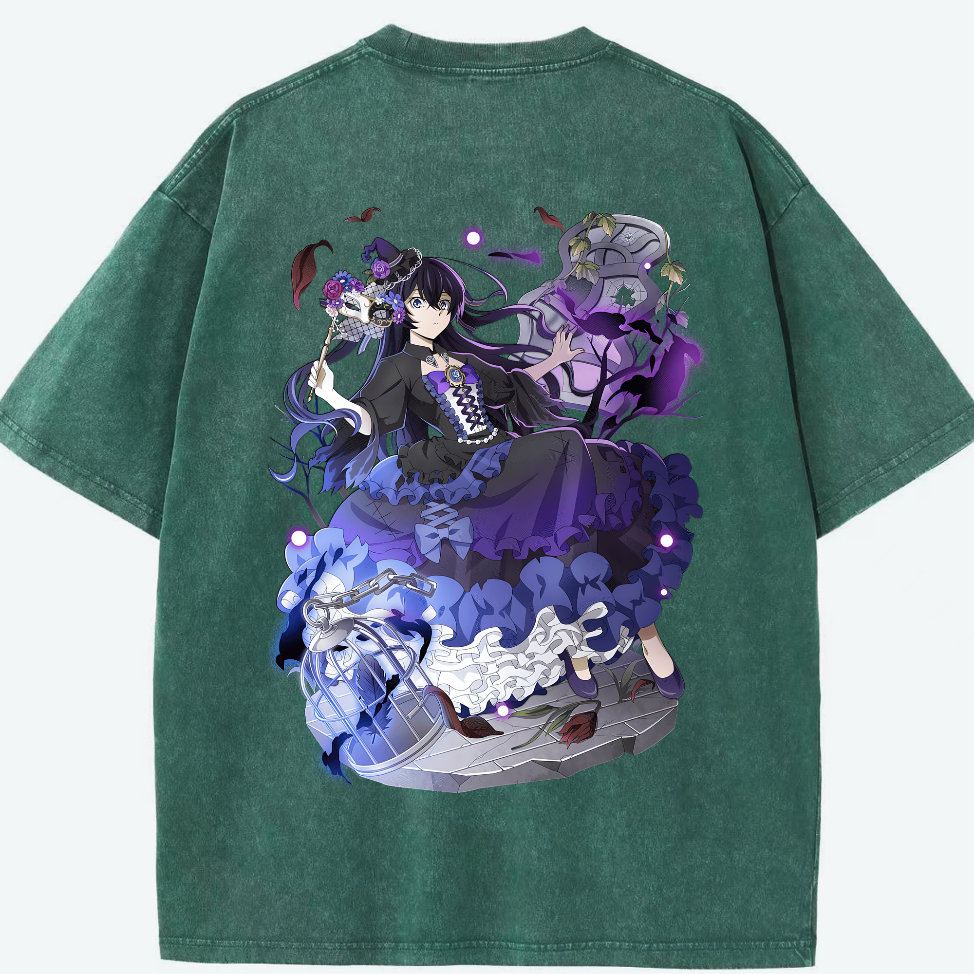 （画像用） 文豪ストレイドッグス Bungo Stray Dogs 綿100% ヴィンテージ風 半袖Tシャツ（背面プリント）